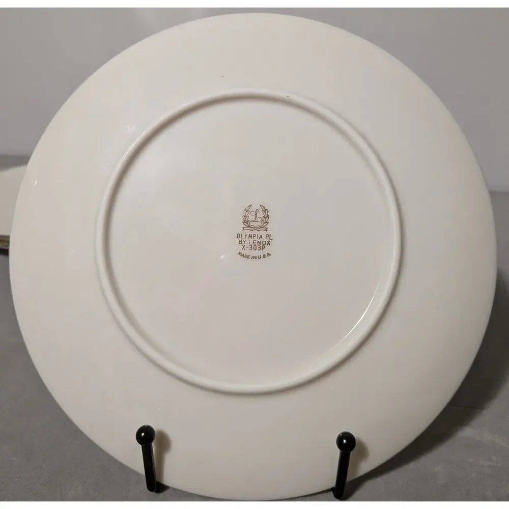 Lenox Olympia Platinum X303P Fine China Lot - 3 Salad Plates & 2 Dessert Plates